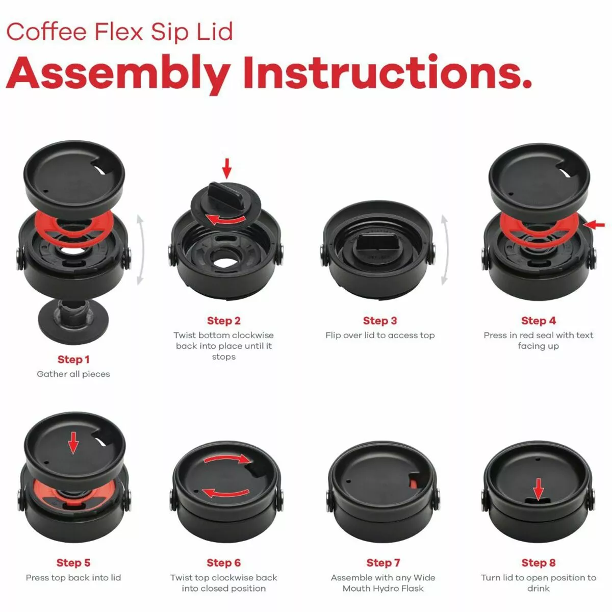 Hydro Flask Water Bottles Wide Mouth Flex Sip Lid 5 Hydro Flask Water Bottles Wide Mouth Flex Sip Lid - Image 5