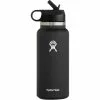 Hydro Flask Water Bottles 32oz Wide Mouth Straw Lid 2.0 Water Bottle