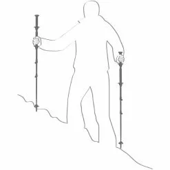 TSL Outdoors Trekking Poles Move Carbon/Aluminum 2 Swing Poles -Hiking & Camping Essentials Sales Shop BLAORA D2