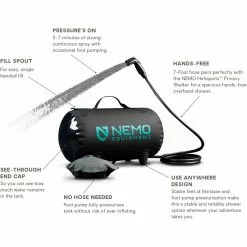 NEMO Equipment Inc. Showers Helio Pressure Shower 9 NEMO Equipment Inc. Showers Helio Pressure Shower -Hiking & Camping Essentials Sales Shop DARVER D9