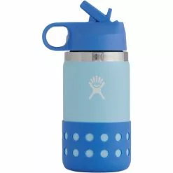 Hydro Flask Water Bottles 12oz Wide Mouth Flex Straw & Boot Kids' -Hiking & Camping Essentials Sales Shop ICE 2
