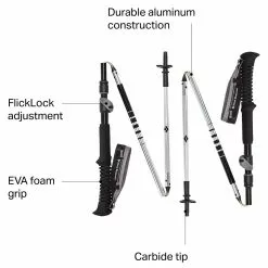 Black Diamond Trekking Poles Distance FLZ Trekking Poles 6 Black Diamond Trekking Poles Distance FLZ Trekking Poles -Hiking & Camping Essentials Sales Shop ICE D4