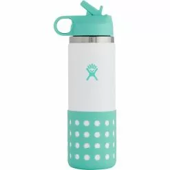 Hydro Flask Water Bottles 20oz Wide Mouth Flex Straw & Boot Kids' -Hiking & Camping Essentials Sales Shop ISL