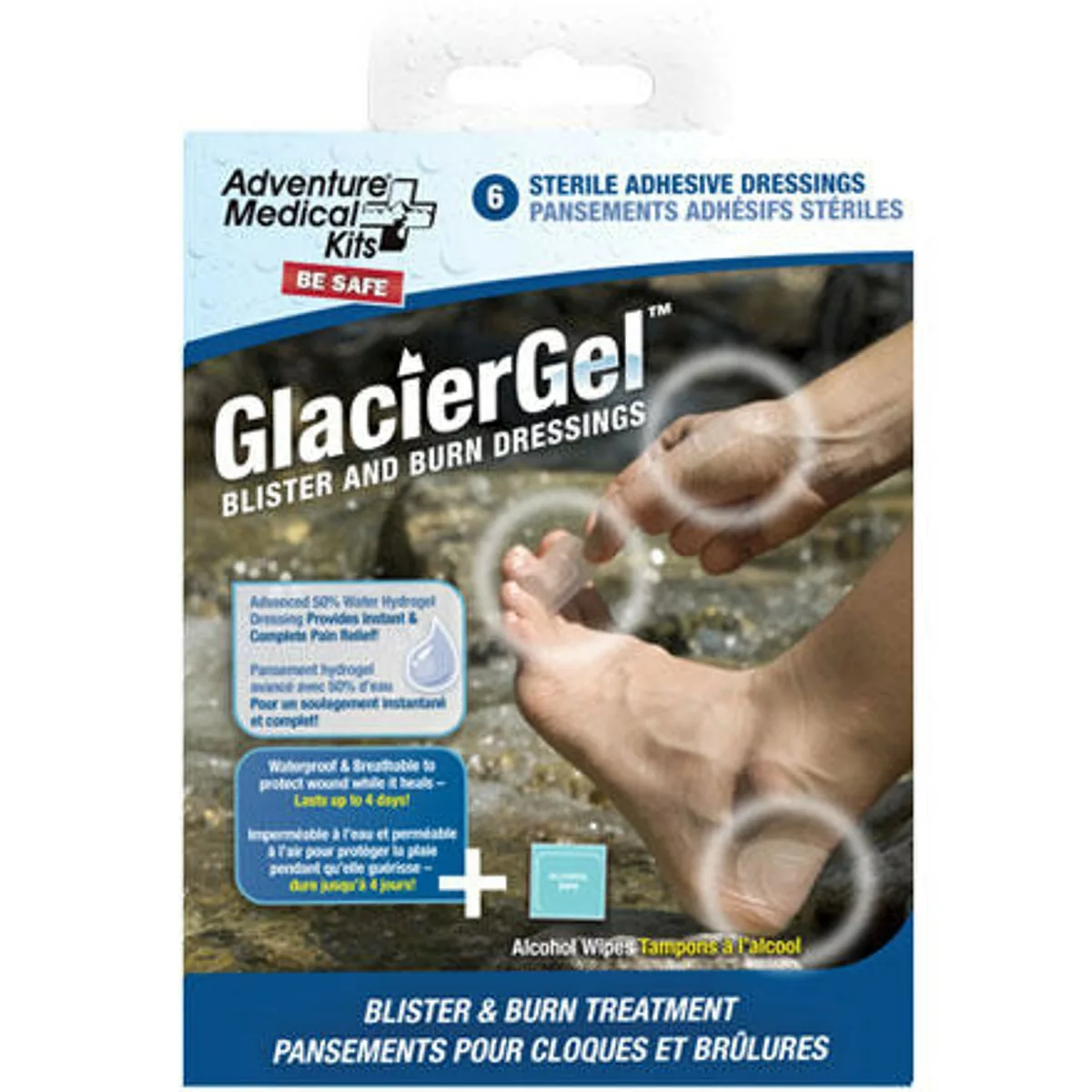 Adventure Ready Brands First Aid AMK GlacierGel Blister & Burn Dressing 1 Adventure Ready Brands First Aid AMK GlacierGel Blister & Burn Dressing