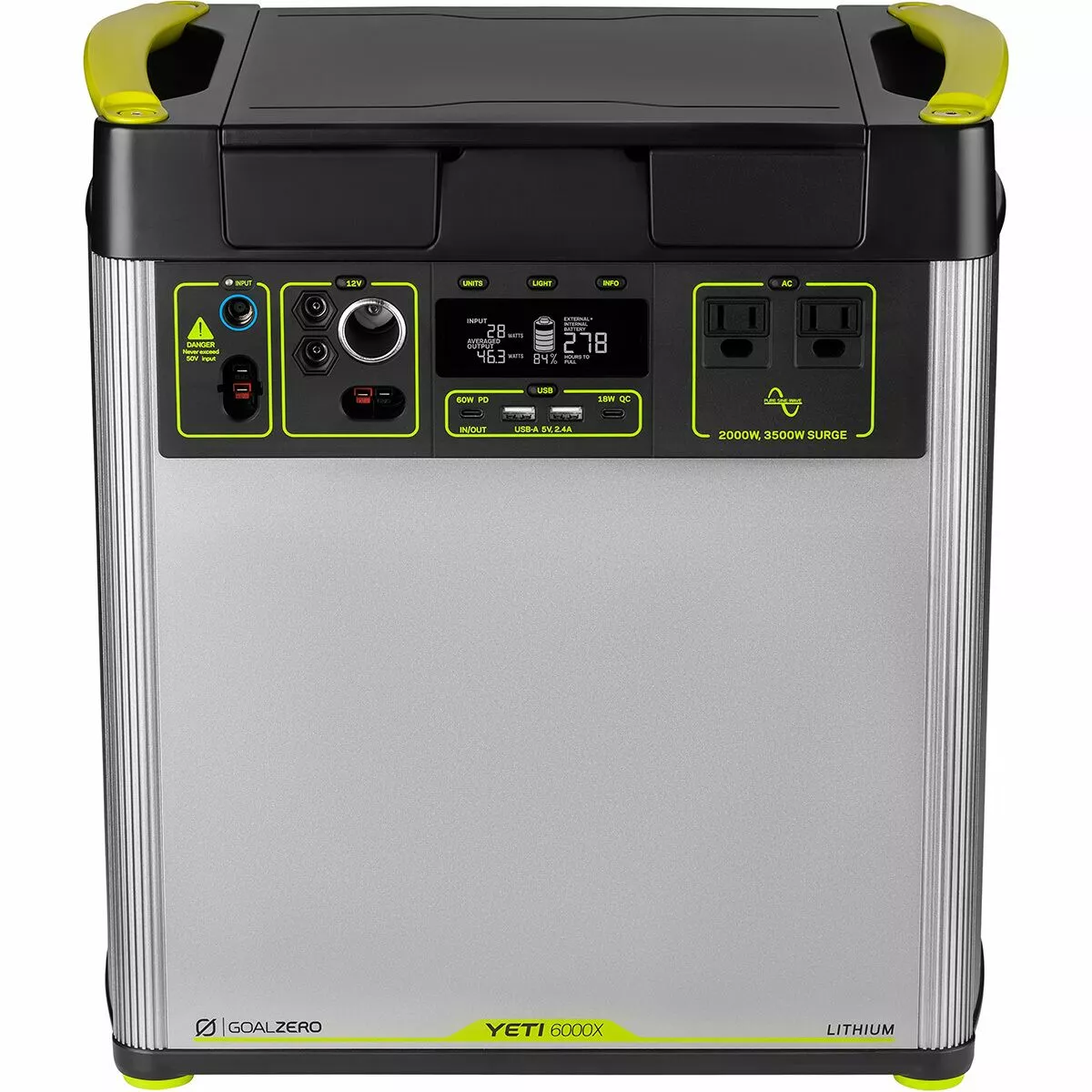 Goal Zero Batteries & Solar Power Yeti 6000X Portable Power Station 1 Goal Zero Batteries & Solar Power Yeti 6000X Portable Power Station