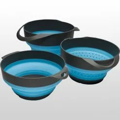 Adventure Ready Brands Books, Maps & Games SOL Flat Pack Bowls & Strainer Set -Hiking & Camping Essentials Sales Shop ONECOL D4 12