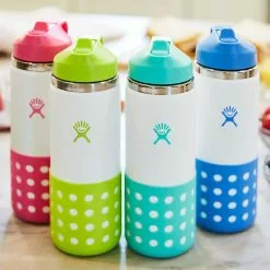 Hydro Flask Water Bottles 20oz Wide Mouth Flex Straw & Boot Kids' -Hiking & Camping Essentials Sales Shop PUN D1
