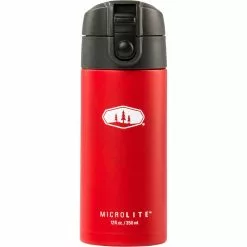 GSI Outdoors Water Bottles Microlite 350 Flip Water Bottle -Hiking & Camping Essentials Sales Shop RED 7