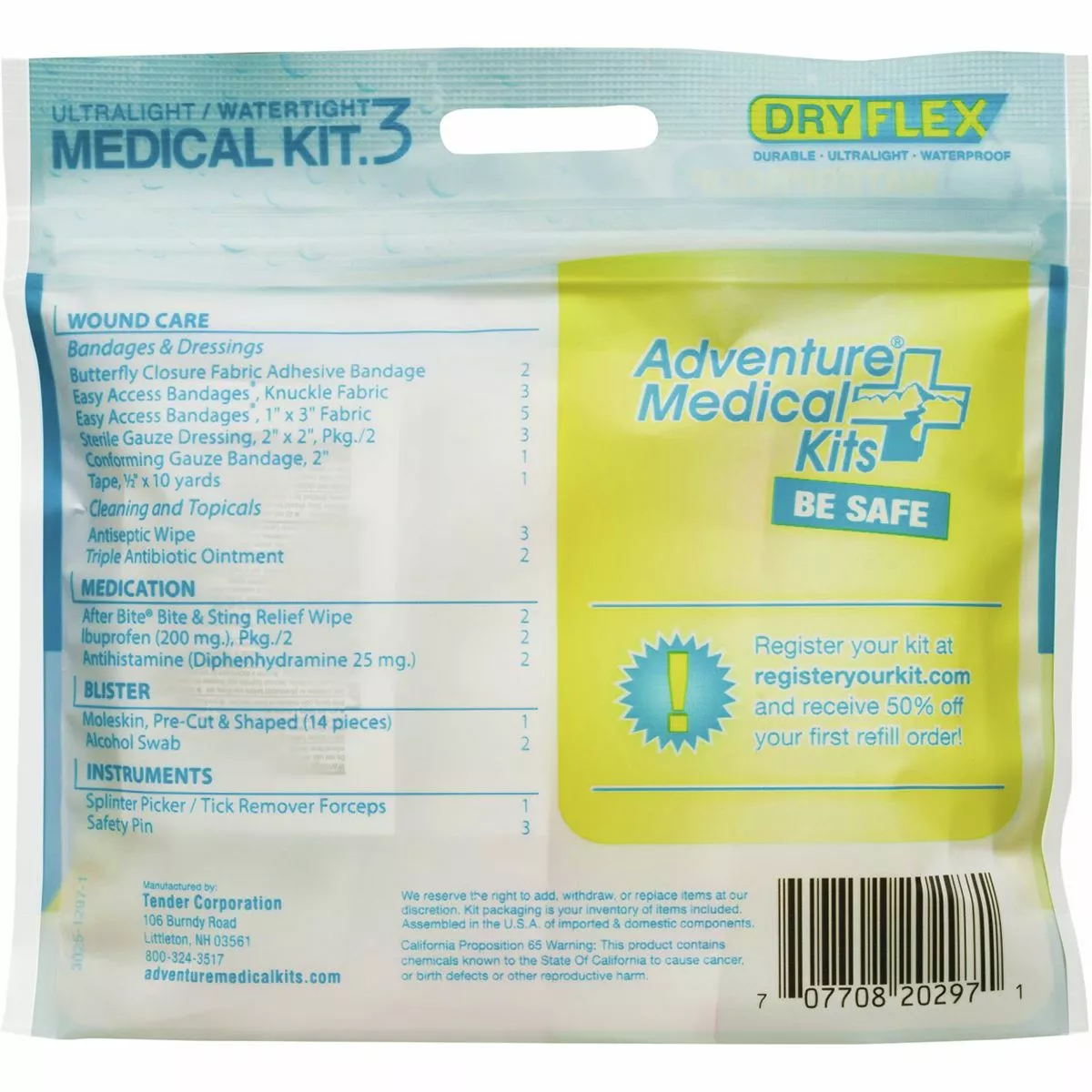 Adventure Ready Brands First Aid AMK Ultralight & Watertight Medical Kit 15 Adventure Ready Brands First Aid AMK Ultralight & Watertight Medical Kit - Image 15