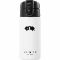 GSI Outdoors Water Bottles Microlite 350 Flip Water Bottle -Hiking & Camping Essentials Sales Shop WHI 11