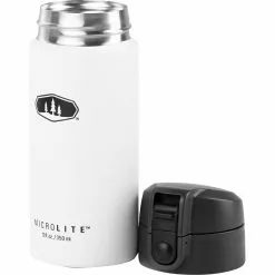 GSI Outdoors Water Bottles Microlite 350 Flip Water Bottle -Hiking & Camping Essentials Sales Shop WHI D2 3